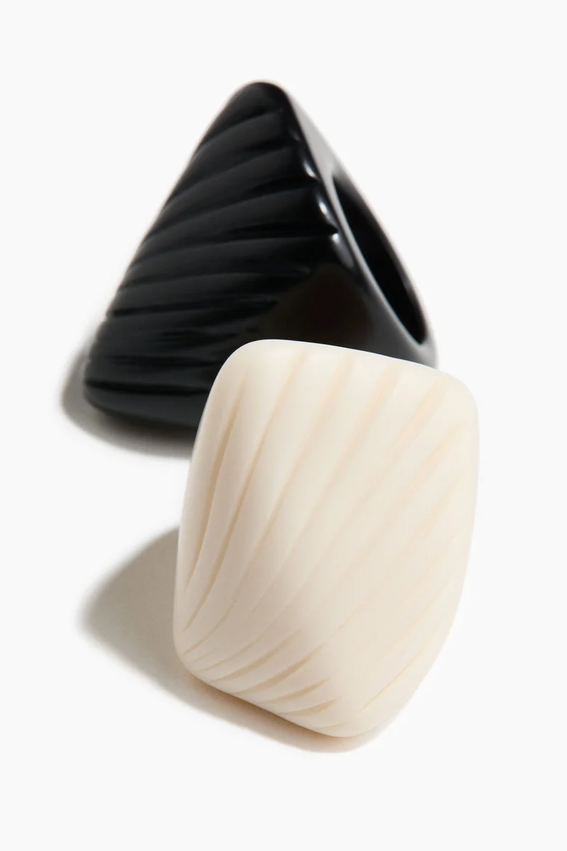 H&M 2-pack chunky rings